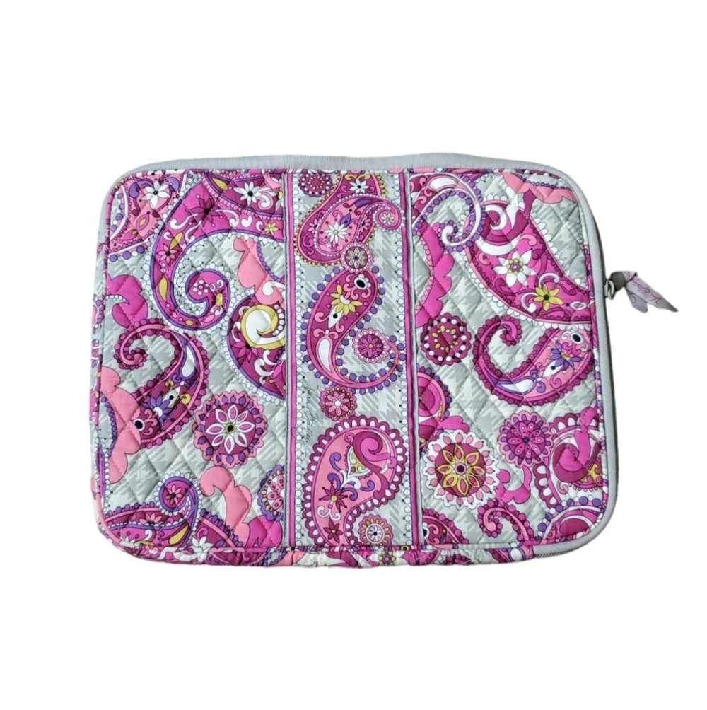 Vera Bradley Floral Mini Laptop Case with pocket inside.